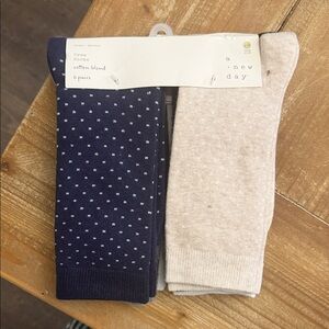 a new day set of 6 crew socks size 4-10